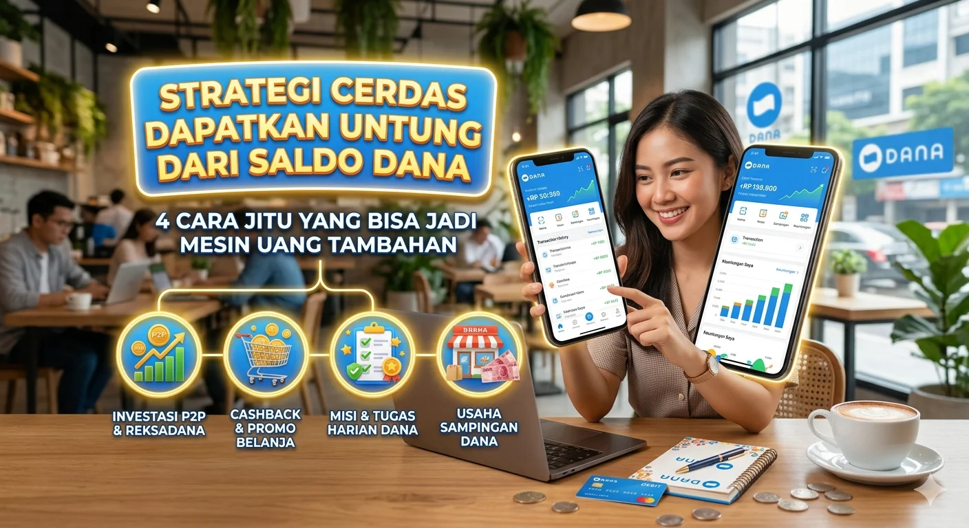 Strategi Cerdas Dapatkan Untung Dari Saldo DANA, ini 4 Cara nya